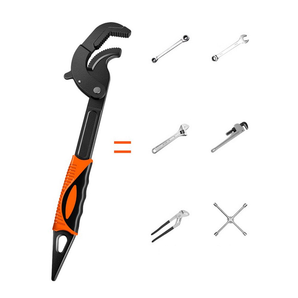 14-30mm/30-60mm Universal Pipe Wrench Open End Spanner High-Carbon Steel Adjustable Wrenches Tool Home Plumber Multi Hand Tool