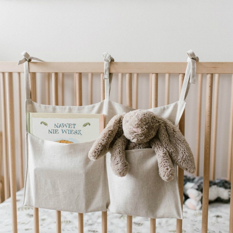 Infant Multifunctionele Opbergtas Pasgeboren Baby Wieg Opknoping Bag Luier Organizer Speelgoed Luier Zak Beddengoed Set