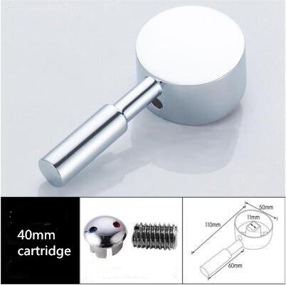 Wasserhahn zink-legierung griff hebel 35mm oder 40mm patrone Schlecht wasserhahn zubehör: Burgund