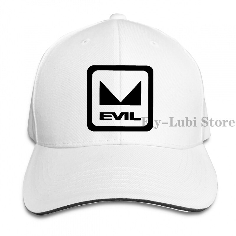 Evil Bikes Baseball cap men women Trucker Hats adjustable cap: 1-White