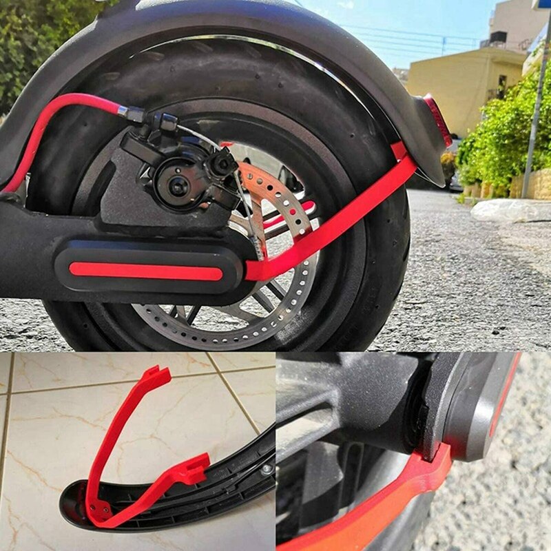 for XIAOMI M365/M187 Rear Mudguard Bracket Damping Electric Scooter Dashboard Cover Parts Accessories Red