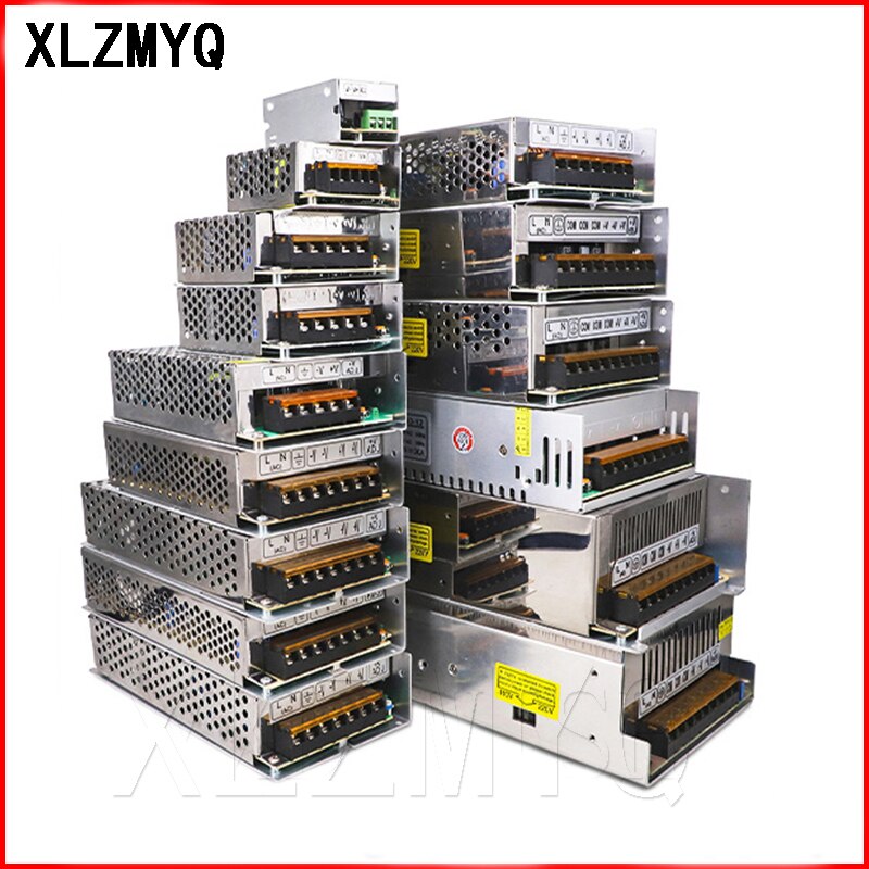 Transformador de iluminación AC110V-220V a DC 3V 6V 9V adaptador de fuente de alimentación 2 3 4A 5A 10A 15A 20A 30A 50A 60A controlador de interruptor de tira LED