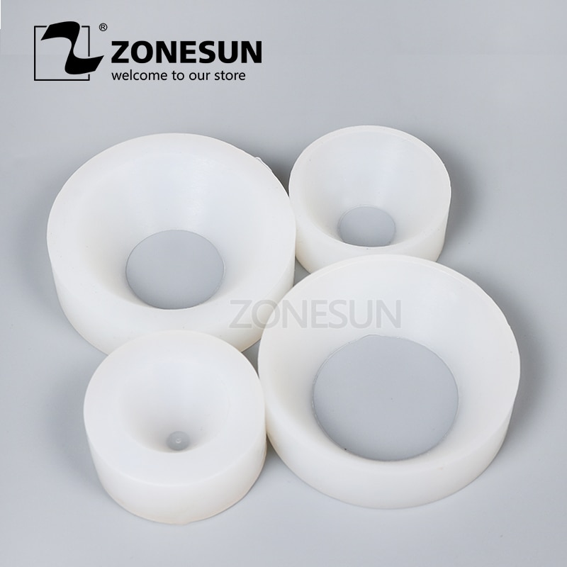 ZONESUN Cap screwing chuck Plastic bottle cap adoptor of capping machine silicone capping chuck Rotary Capping Machine 10-50mm