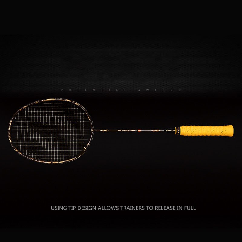 Badmintonracket van volledig carbon met t-kop, offensief trainingsracket en dragon badminton enkelschots racket.