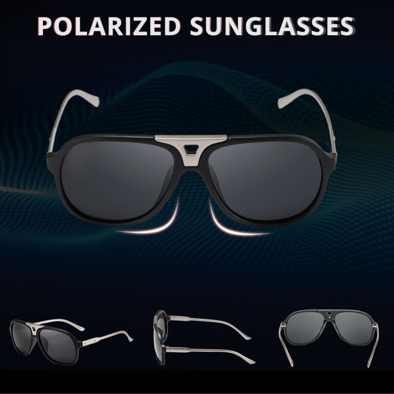 Kdeam retro pilot polariserede solbriller mænd ultralette holdbare kørsel nattesyn solbriller mandlige fotokromiske goggle  kd182