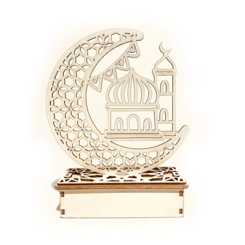 Eid mubarak ramadan diy træ førte dekorative lysmåne hængende vedhæng: 5 ac 303994-01