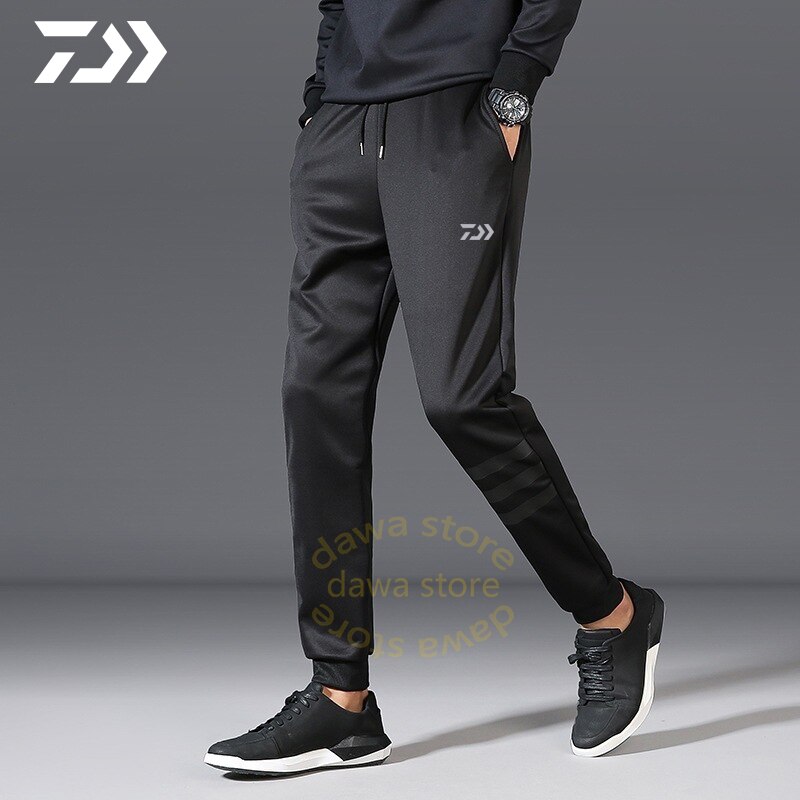 Daiwa Broek Vissen Kleding Mannen Solid Ademende Vissen Broek Sport Lente Zomer Streep Casual Joggingbroek Vissen Kleren