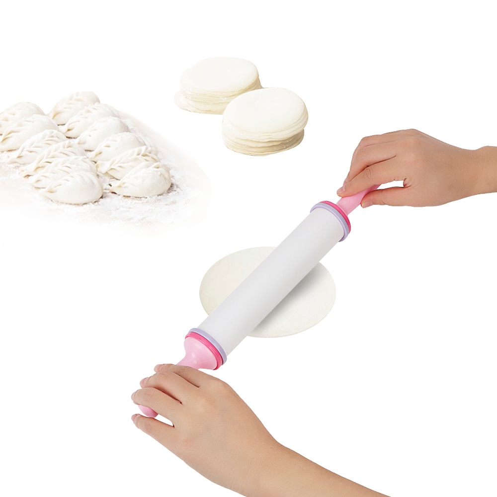 Fondant, rodillo de masa para pasteles, Gadgets, antiadherente, galletas, galletas, repujado, herramientas de pastelería, rodillo giratorio, herramientas de cocina y repostería