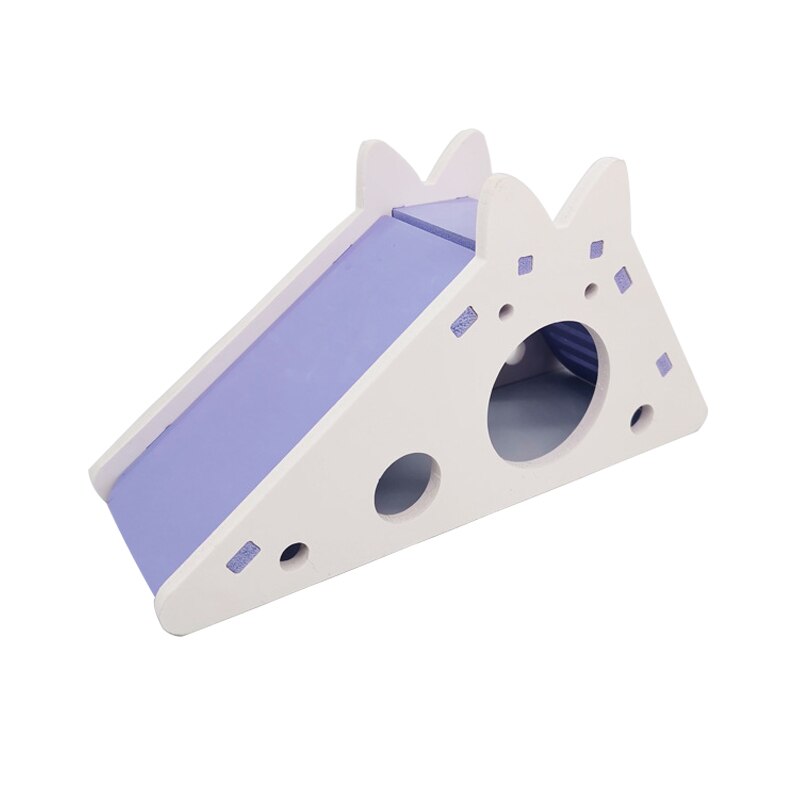 Montiert Hamster Rutsche Spielzeug Guinea Schwein Goldene Bär Lustige Atmungsaktive Hamster Haus Nest Chinchillas Hamster Zubehör: Violett-18x7x9.5cm
