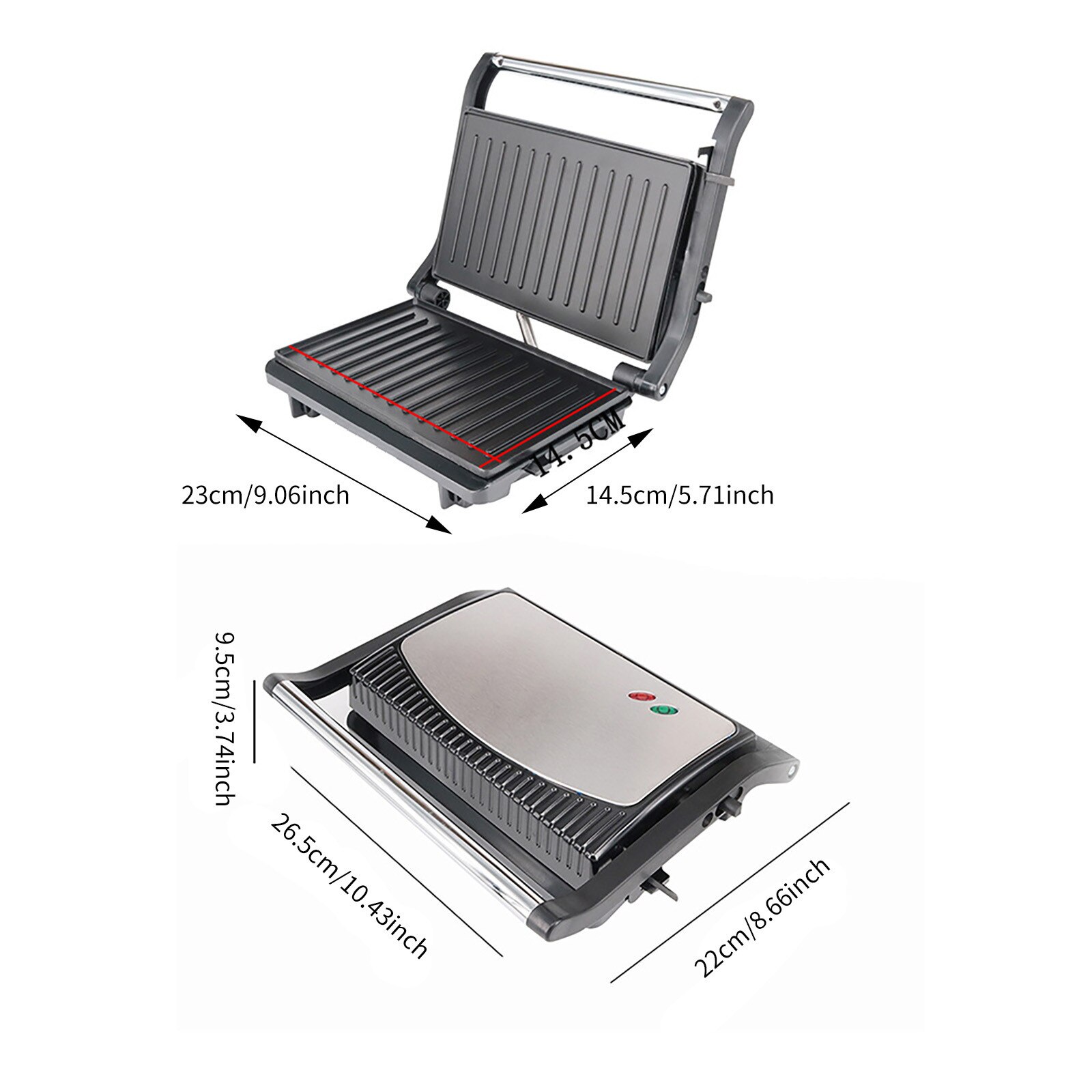 Sonifer-parrilla eléctrica para barbacoa, electrodomésticos de cocina, máquina de parrilla, placa térmica sin humo, sartén para carne, contacto