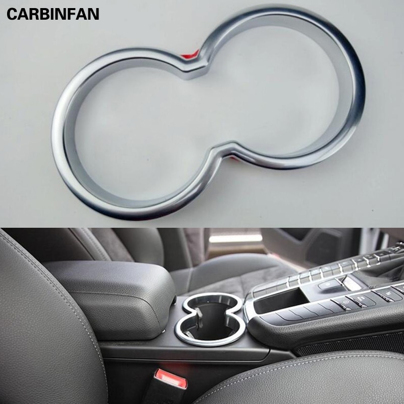 Accessoires de stylisme automobile pour Porsche Macan | ABS, support de voiture en verre chromé, accessoires