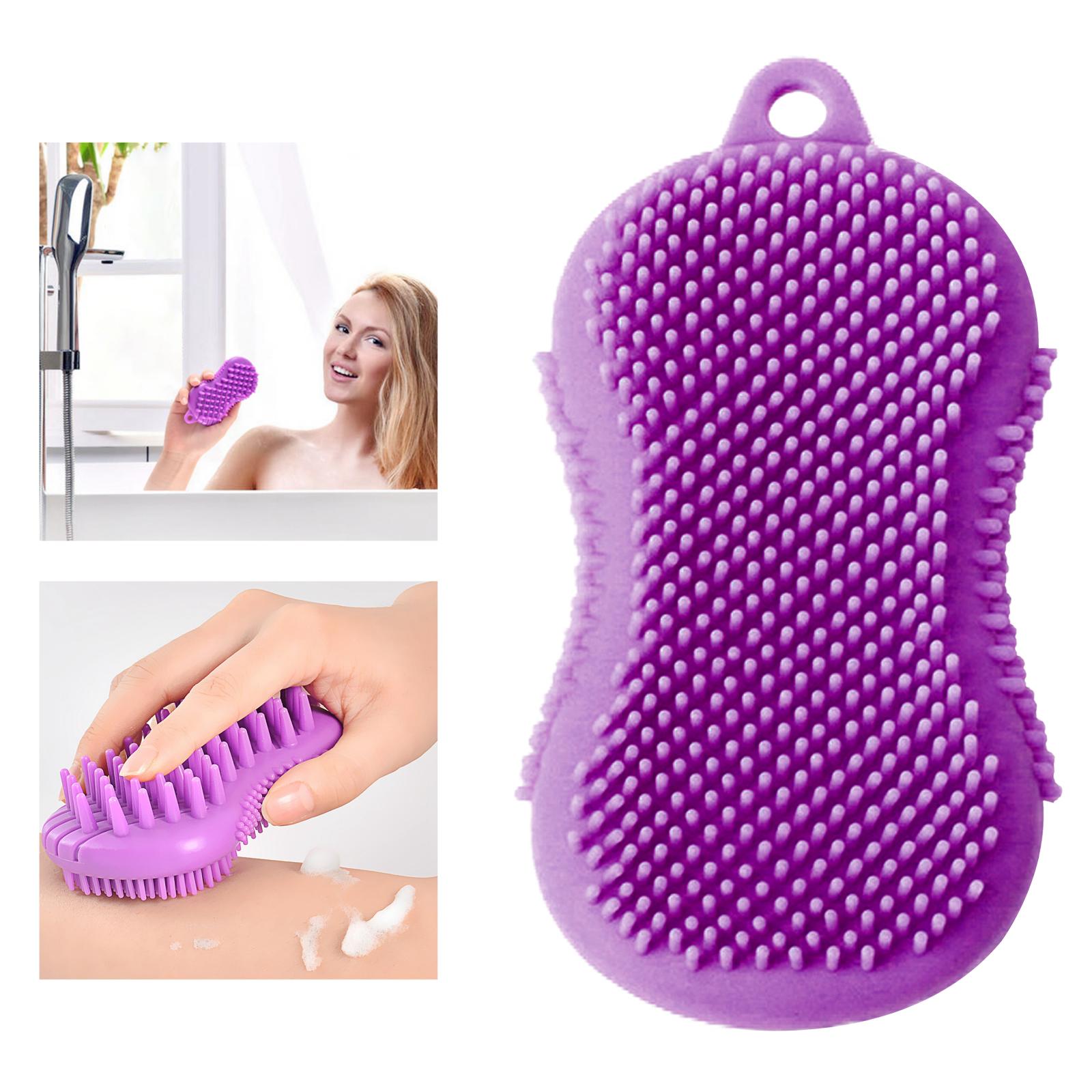 Silicone Bath Body Brush, Exfoliating Body Scrub Brush, Shower Brush with Ultra