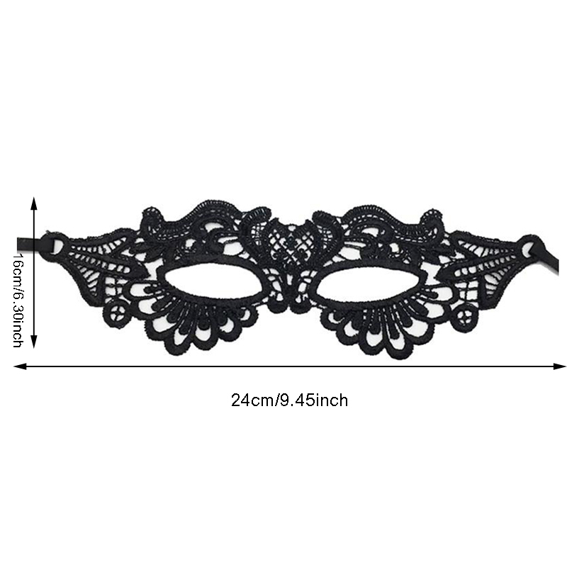 Women's Lace Mask Fashionable Black Fun Eye Mask Sexy Fun Black Dance Party Mask Accessories