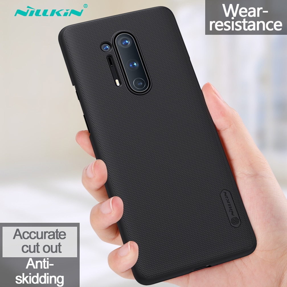 For OnePlus 8 Case NILLKIN Frosted Shield PC hard Plastic back cover case For OnePlus 8 Pro phone case: For OnePlus 8 Pro / Black