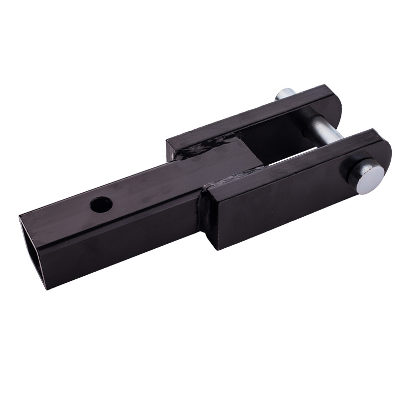 Clevis Hitch Mount 2" Receiver 3-Ton Tractor Clevis Hitch With Clevis Pin U-Shaped Trailer Connection Rod Trailer Loaded Adapter: black