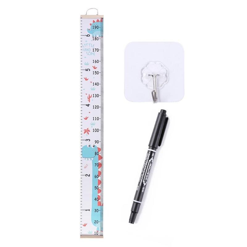 Baby Removable Height Growth Chart Ruler Wall Decor Canvas Sticker for Kids Necessary Household Infant Growth Supplies: A