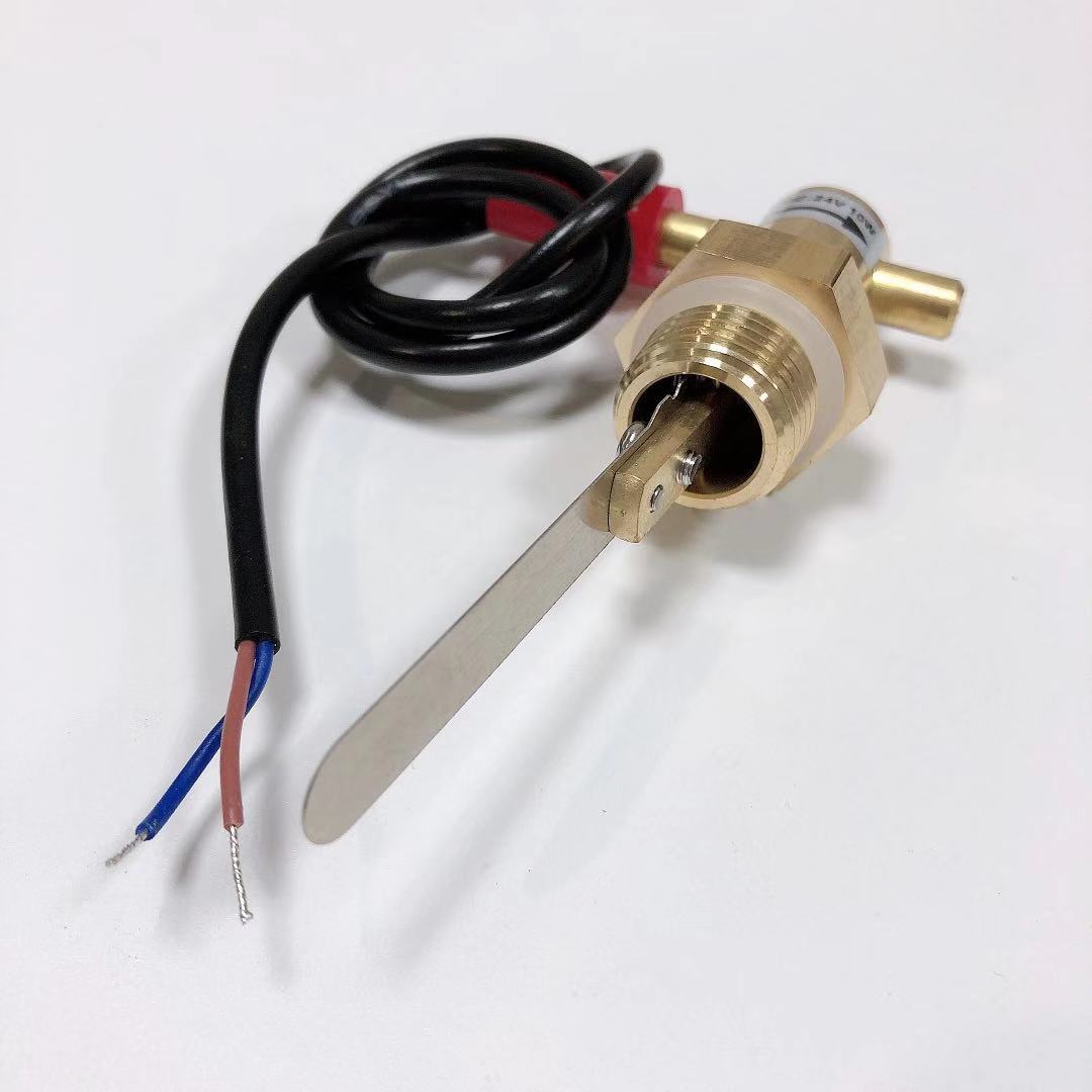USP-FS21TA Paddle Type Flow Switch Paddle G1/2&quot; Reed Switch Brass Body 5-18L/Min 24DC 10W 2 Wire iSentrol