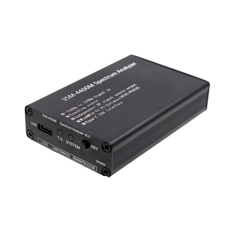 Spectrum Analyzer USB 35-4400M Signal Track Source Module RF Frequency Domain Analysis Tool With Shell