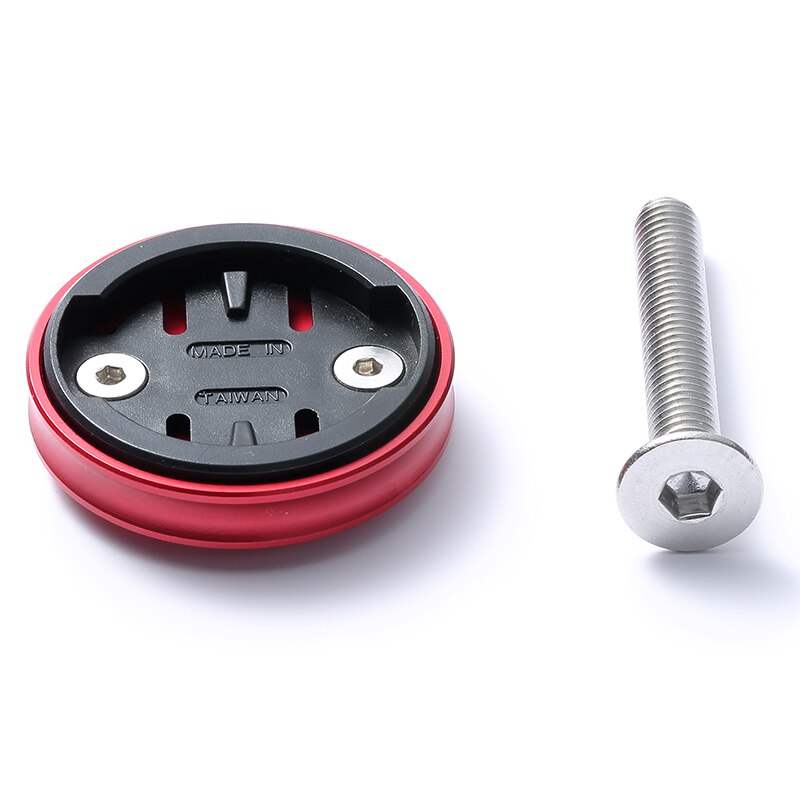 Garmin Edge Stuurpen Top Cap Mount Fiets Zwaartekracht Cap Mount Voor Garmin Bryton Wahoo Cateye Xoss Igpsport Blackbrid Computer.: For Wahoo Red