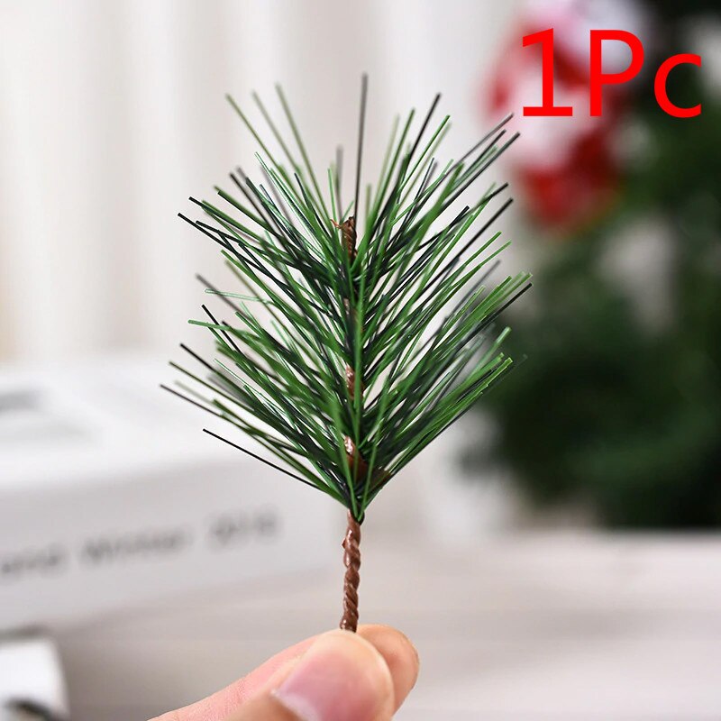 Artificial Needle Branch Pine Tree Branch Christmas Tree Decor Tool Simulation cutting plant Christmas pine branch decoration: 1pcs