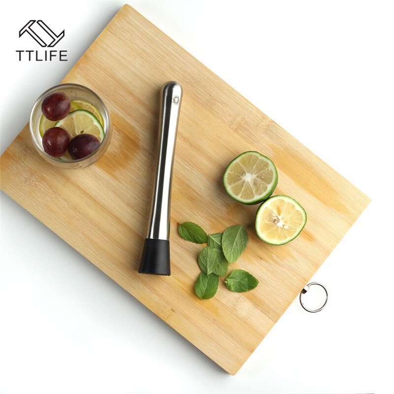 Aço inoxidável vinho mistura vara cocktail mudler shaker com martelo de esmagamento diy bebida fruta mudler esmagado gelo barware ferramenta