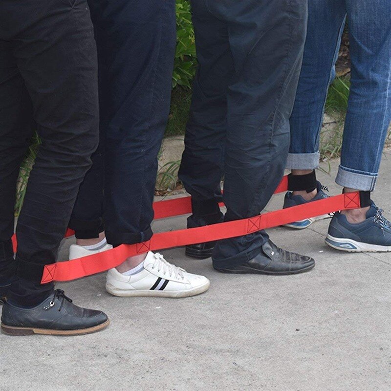 4 Legged Race Bands Outdoor Game Kids Adults Birthday Team Party Games Carry Bag 1 Set