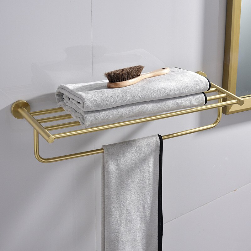 Bathroom Accessories Set, Brass Brushed Gold Paper Holder,Towel Bar,Towel Rack,Toilet Brush Holder, Corner Shelf,Bath Hardware