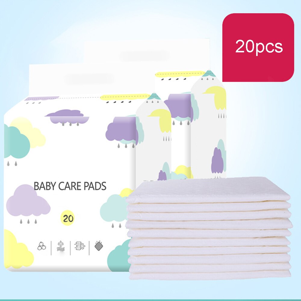 20 Pcs Disposable Diaper Paper Mat Baby Nursing Padfor Adult Child Pets Absorbent Waterproof Diaper Changing Safety Mats