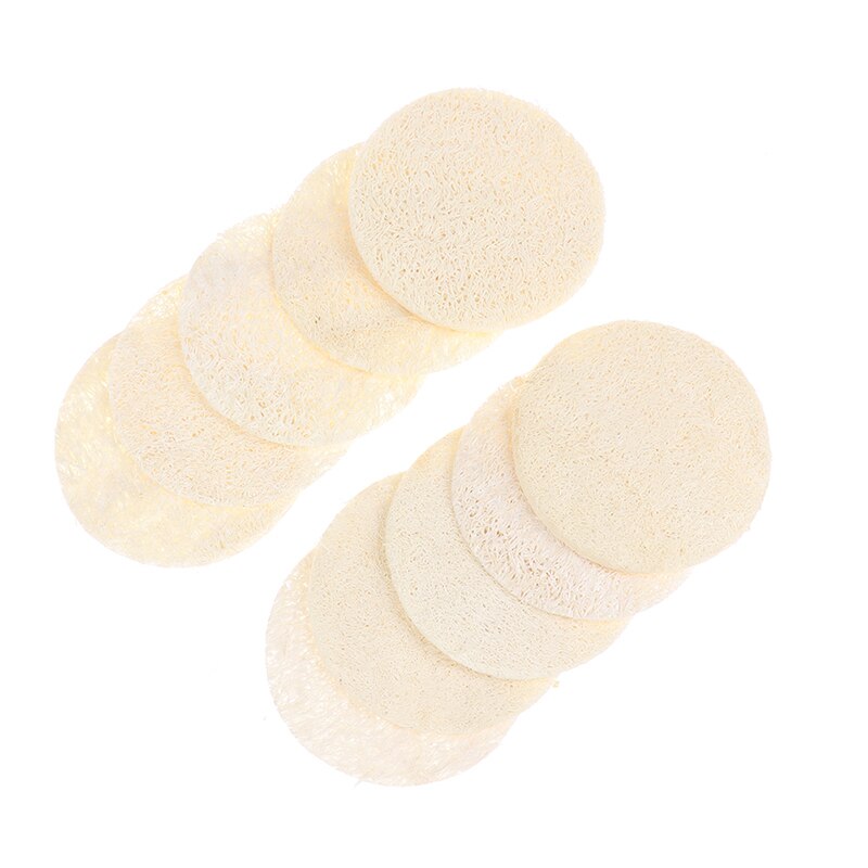 10pc Natürliche Luffa Schwamm Schlecht Reiben Peeling Schlecht Handschuh Oval Schlecht gesicht Handtuch