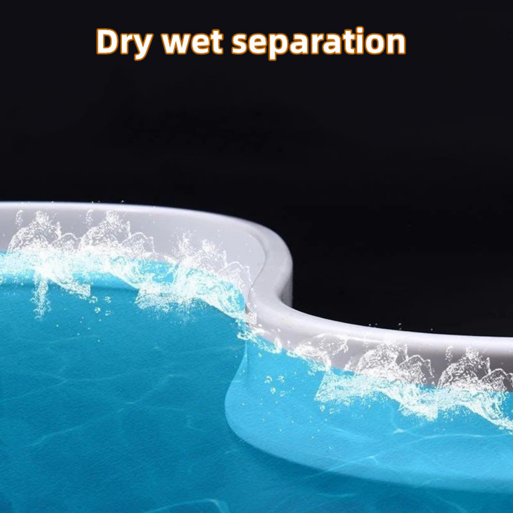 Bathroom Water Stopper Shower Barrier Door Threshold Water Blocking Wash Basin Splashproof Bendable Silicone Sealing Dam Barrier
