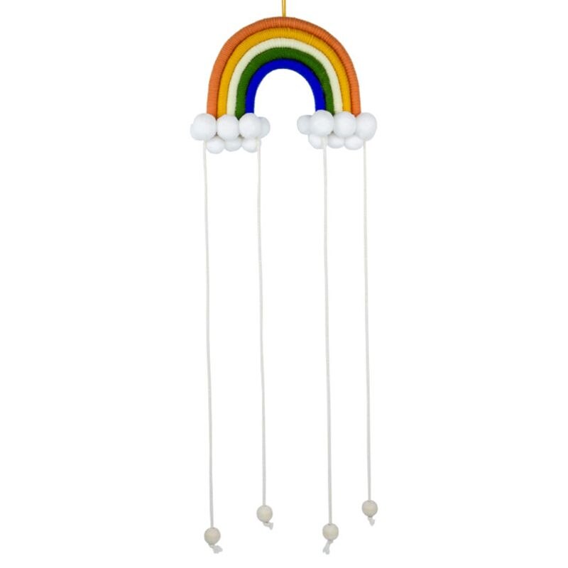 Nordique arc-en-ciel à la main tissage ornement enfants chambre tenture murale décoration de la maison T3LA: 22