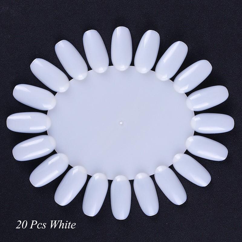 Lemooc nature clear black nepnagels tips volledige kaart waaier vingernagelkunst display oefen acryl uv gellak gereedschap decoratie: Patroon 11
