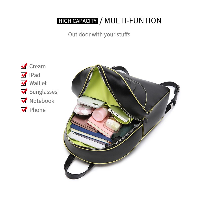 Knapzak Vrouwen Rugzak Meisje Student Leer Rugzak Tou Yoyeria Mujers Kenken Een Meisje Grote Rugzak Vrouwen Tas