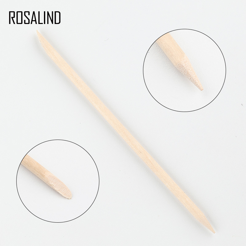 ROSALIND – ensemble de bâtonnets poussoirs à cuticules en bois pour manucure, 100/50/20/10/5 pièces