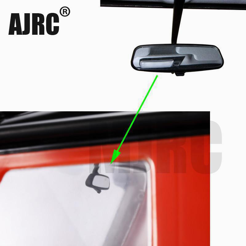 Espejo retrovisor de plástico de simulación para coche trepador de control remoto 1/10 Traxxas Trx4 Bronco D90 D110 Axial Scx10 90046 Rc4wd G500