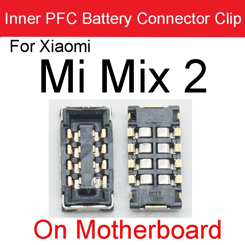 2Stck Batterie FPC Stecker Clip auf murmeln Bord Für Xiaomi Hinweis 2 3 mischen 2S 3 Max 2 3 Mi F1 A1 A2Lite Mainboard Ersatz Teile: Mi mischen 2