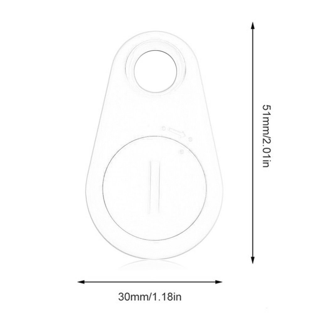 Mini localizador de gota de agua GPS Bluetooth 4,0 localizador de llave perdida portátil rastreador de mascotas dispositivo antirrobo de alarma de dos vías