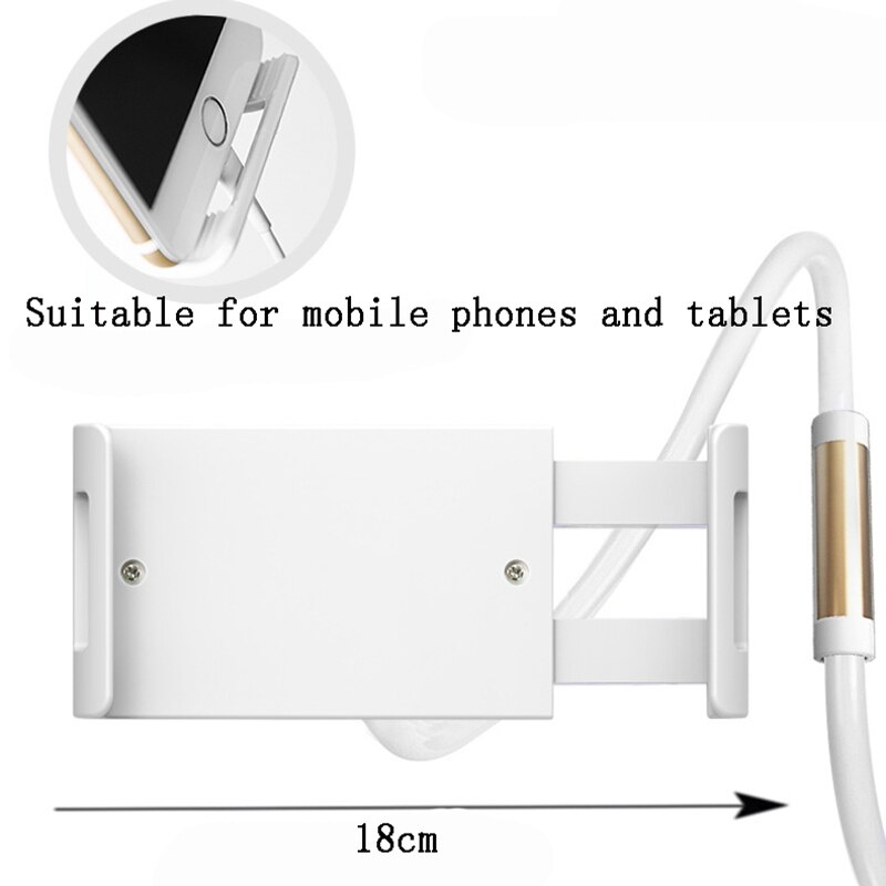 Verstelbare bed tabletstandaard, flexibel, 120cm sterke armen, universele draaibare desktopondersteuning, tablethouder voor ipad pro 3.5-9.7 "