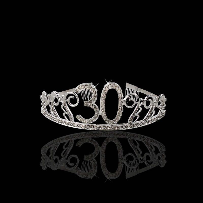 30th 40th 50th Milestone Birthday Party Crown Party Hat Adult Birthday Party Decor 30 40 50 Years Anniversary Party Favor Supply