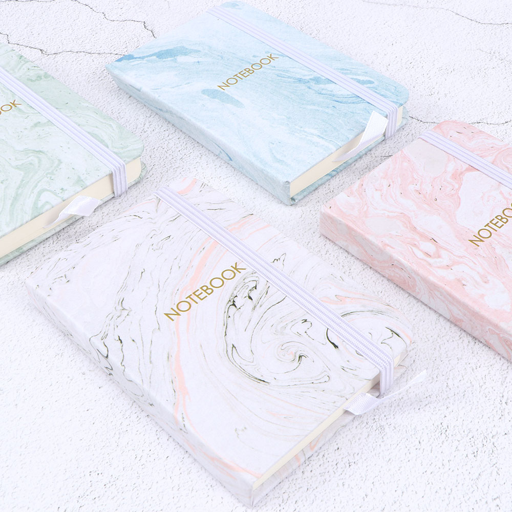 Japanese Stationery Marble Designs Notebook Hard Cover A7 Planner Notepad Diary School office Supplies Escolar