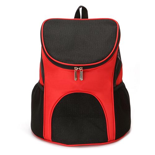 Nylon 4 couleurs chien chat sac à dos sac de transport pour chiens chats trucs voyage petits animaux Chihuahua chiot transporteurs accessoires sacs: Rouge