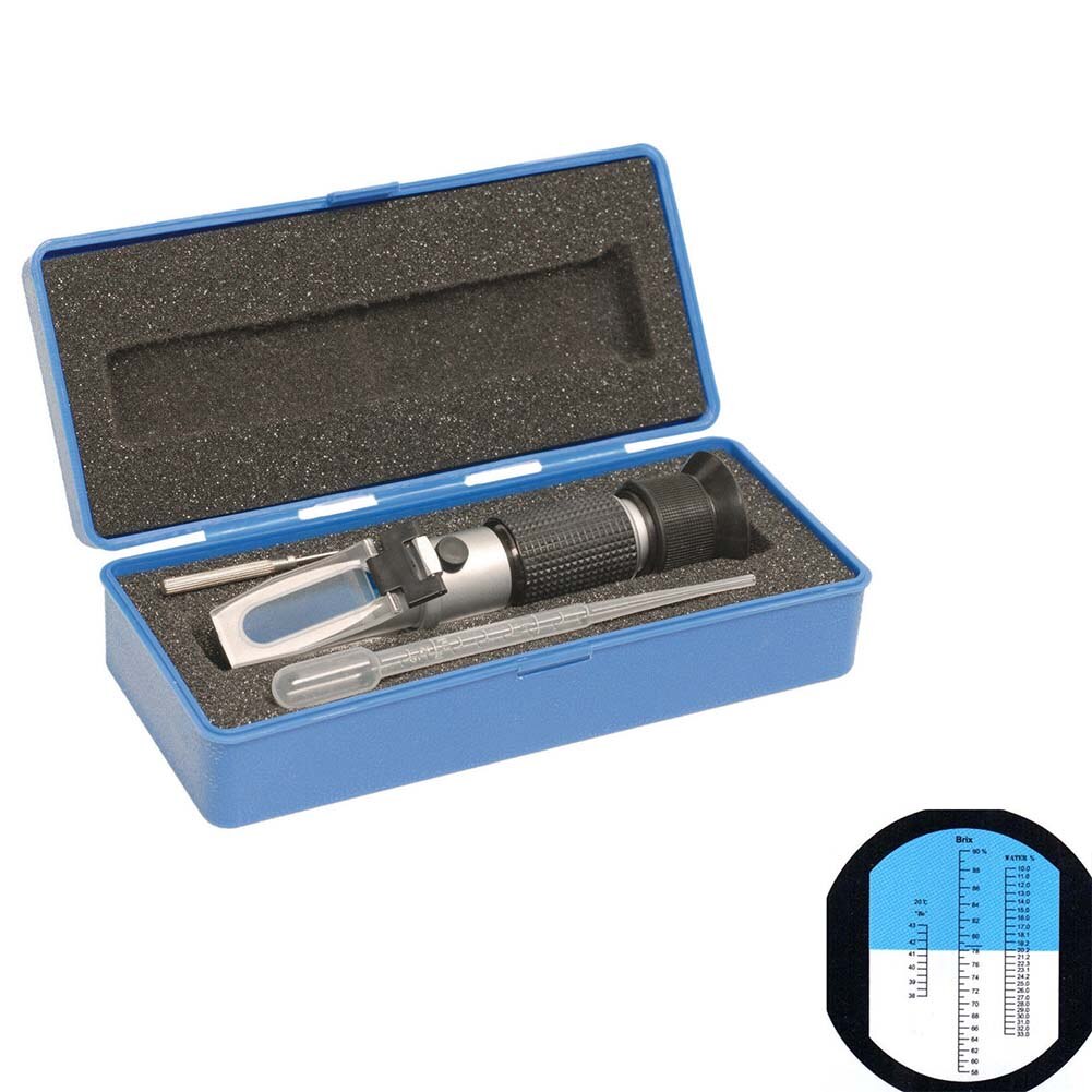 Refraktometer Honig Imker Wasser Zucker Inhalt Brix 58-92% Wasser 10-33% Handheld Werkzeug -- M25