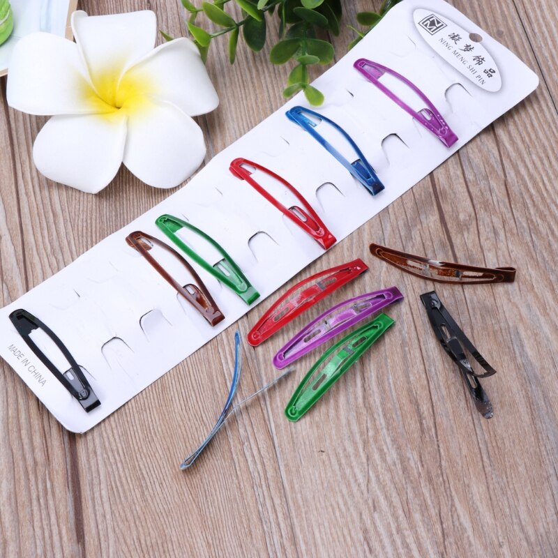 12 Stks/partij Kids Haarspeldjes Kleurrijke Metalen Haar Clips Meisjes Mooie Haarspelden Metalen Voor Kids