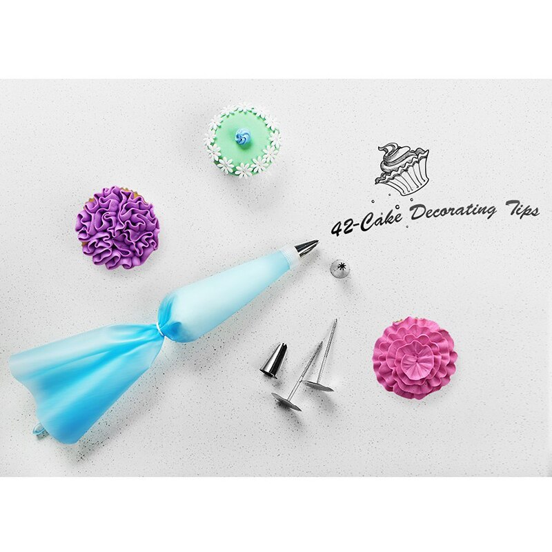 38 kpl venäläinen leivonnainen pussi ruostumaton teräs tee itse suutinsarja kuorrutus putket leivonnaiset kakku jälkiruoka leivonta koristeet