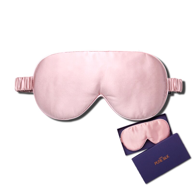 High-end Mulberry Silk Eyepatch Silk Slip Edition Eye patch Travel Sleeping Silk Eye Mask Shading Pure Color Sleep Mask