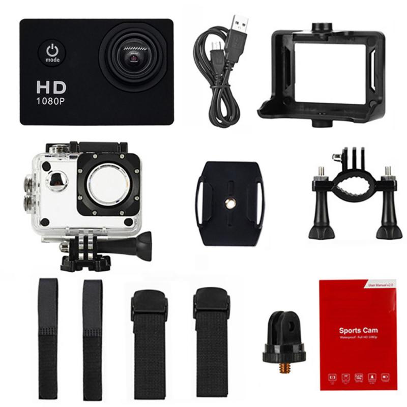 Cámara de acción Ultra HD1080P Met Go Extreme Pro, videocámara de vídeo resistente al agua, videocámara deportiva DV, accesorios de cámara subacuática 30m