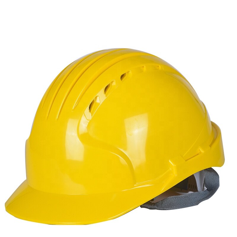 Engineering Hard Hat CE Safety Helmet Construction Helmet Branded: Yellow
