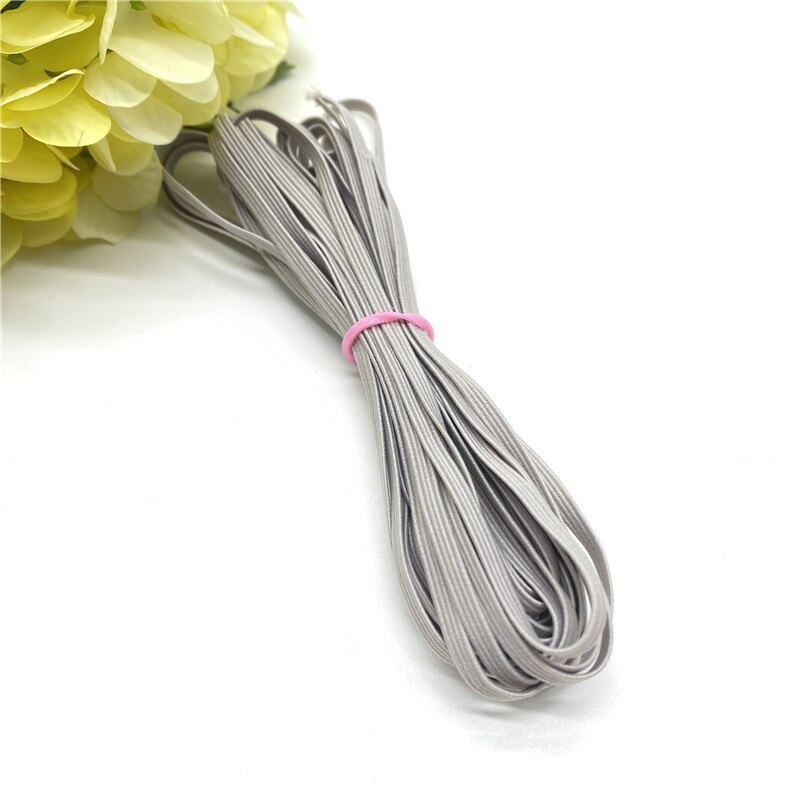 5Yards 3Mm Kleur Elastic Band Rope Rubber Hoofdband Lint Naaien Webbing Taille Schoenveter Diy Kleding Accessoires: 03