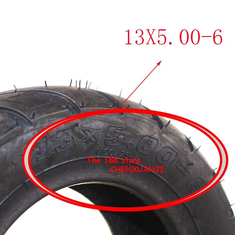 13x5.00-6 Tubeless Tire Tyre MINI POCKET Scooter GO KART MINI ATV BIKE 6 inch Wheel