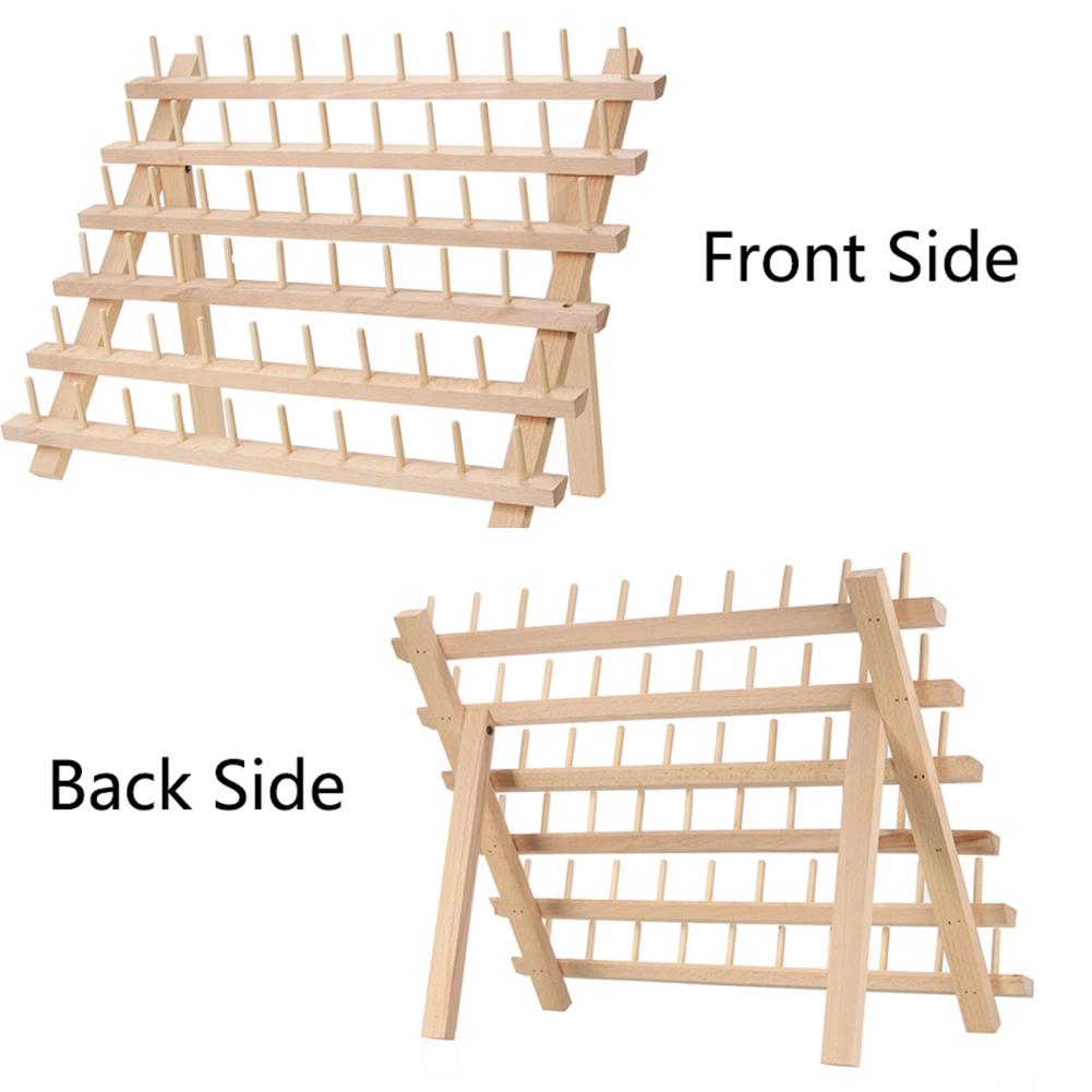 60 Axis Wood Thread Rack Spool Sewing Organizer Wood Thread Tailor Rack Premium Thread Rack Spool Organizer Storage Holder
